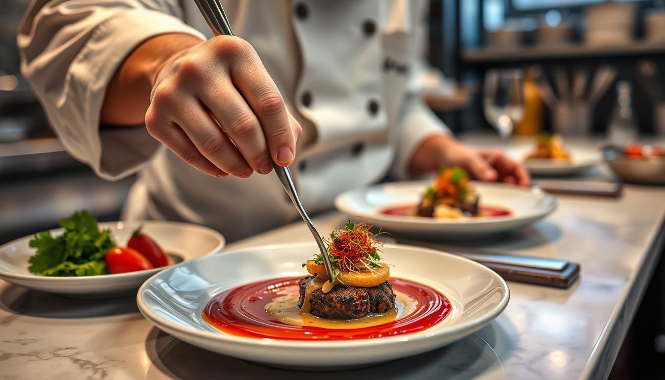 Measured baking ingredients prepared on a counter